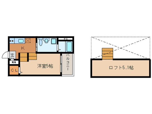 メゾンド　ルミナスの物件間取画像